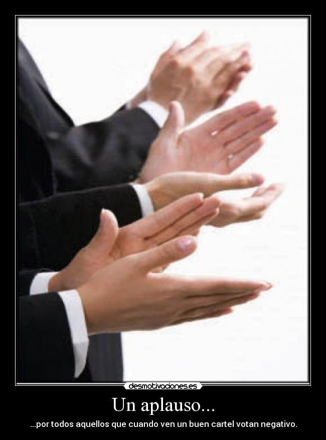 Un aplauso... - 
