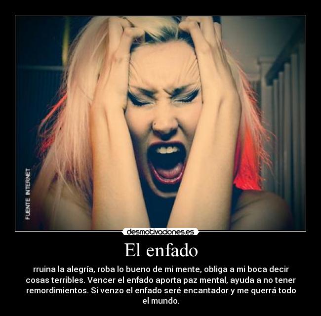 El enfado -