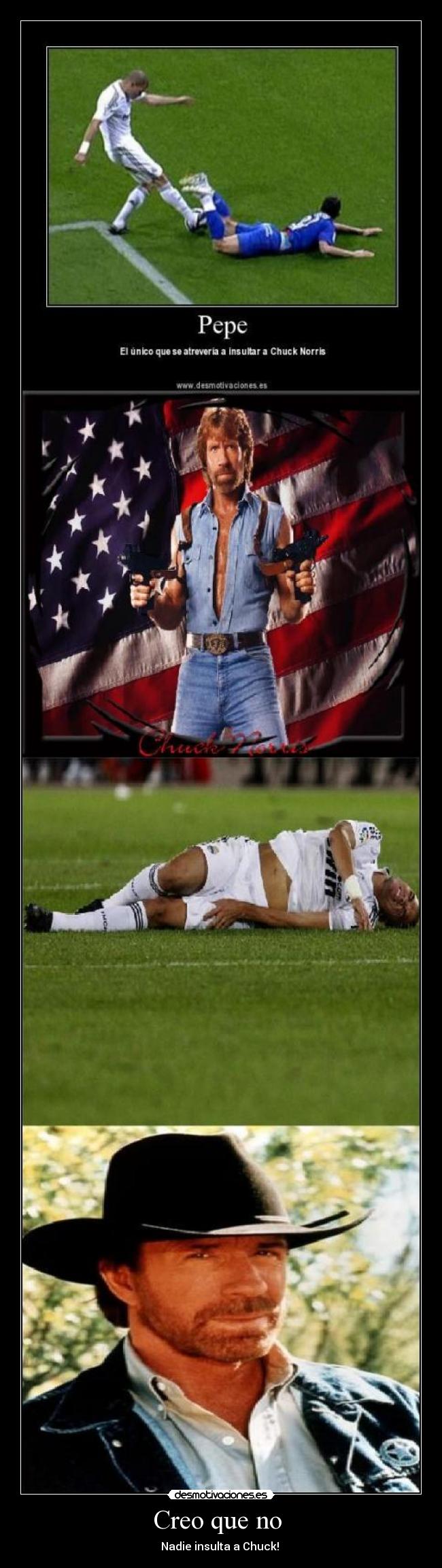 Creo que no  - Nadie insulta a Chuck! 