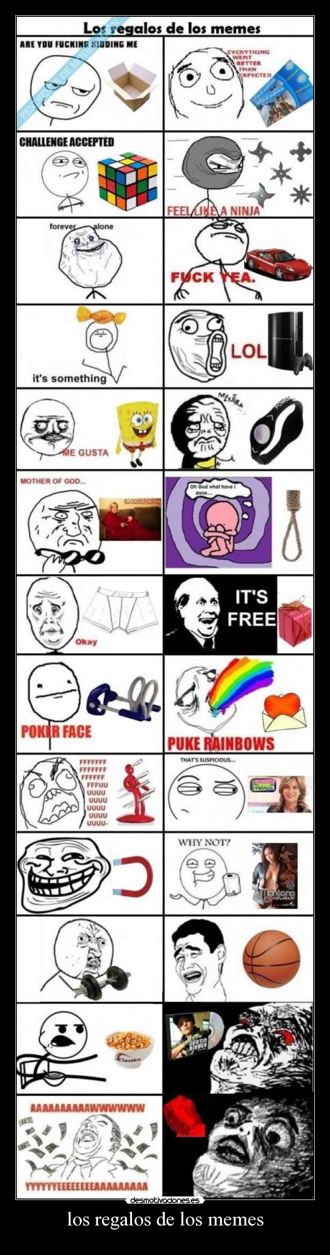 los regalos de los memes -