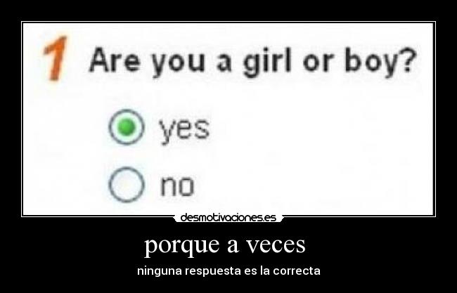 porque a veces  - 