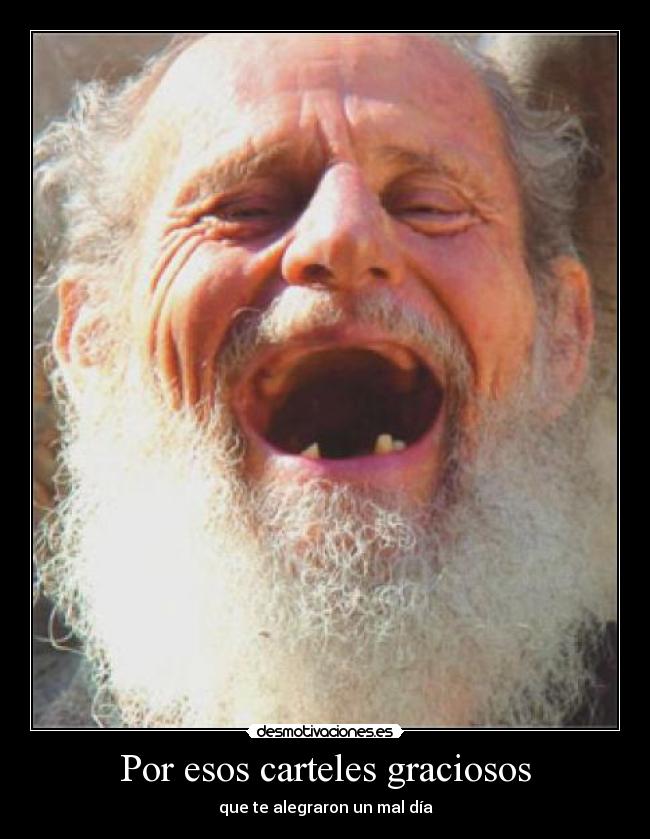 Por esos carteles graciosos - que te alegraron un mal día