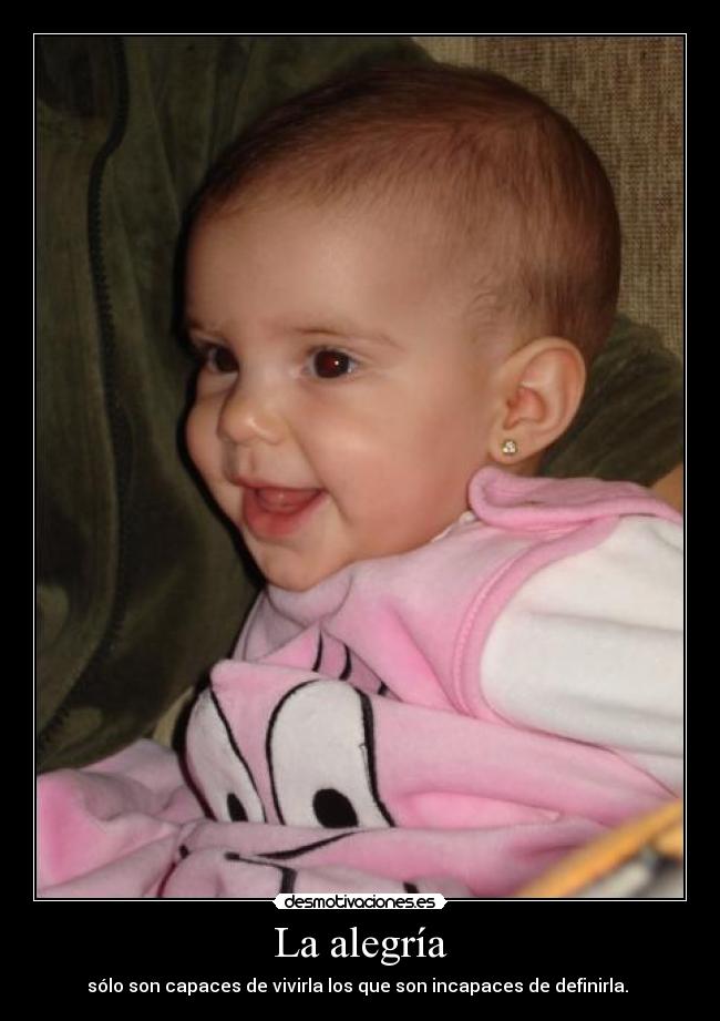 La alegría -