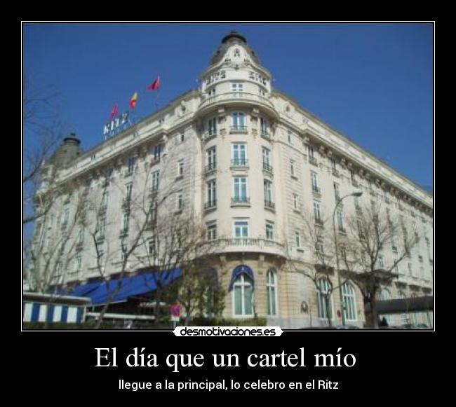 El día que un cartel mío  - 