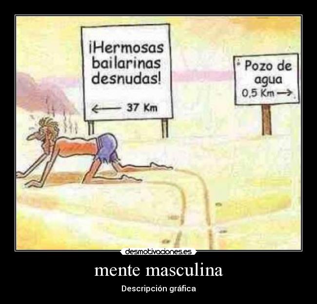 mente masculina - Descripción gráfica
