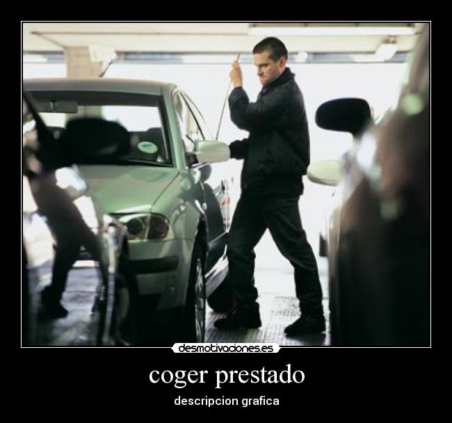 coger prestado - descripcion grafica