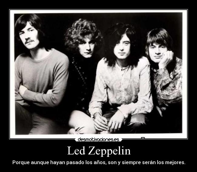 carteles led zeppelin rock anos desmotivaciones