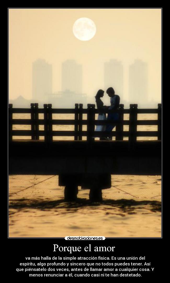 Porque el amor -