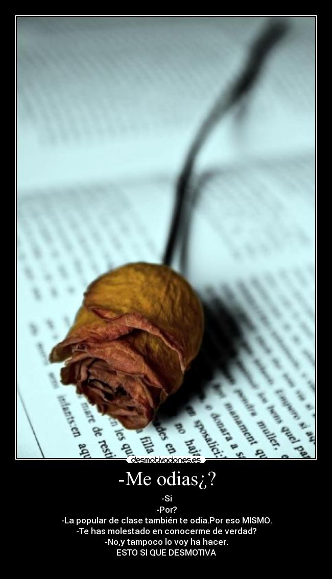 -Me odias¿? - 