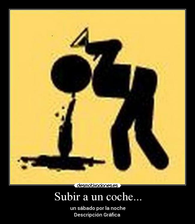 Subir a un coche... - un sábado por la noche
Descripción Gráfica