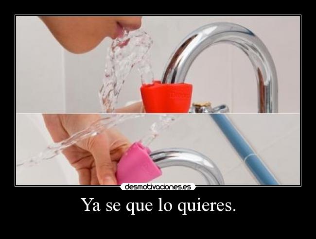 Ya se que lo quieres. -