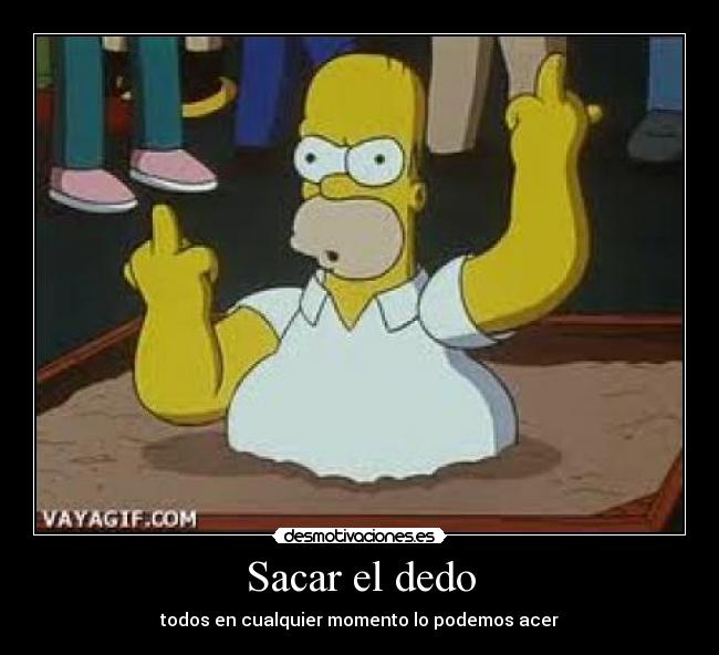 carteles sacar dedo desmotivaciones