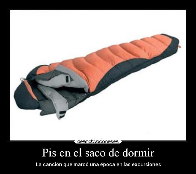 Pis en el saco de dormir -