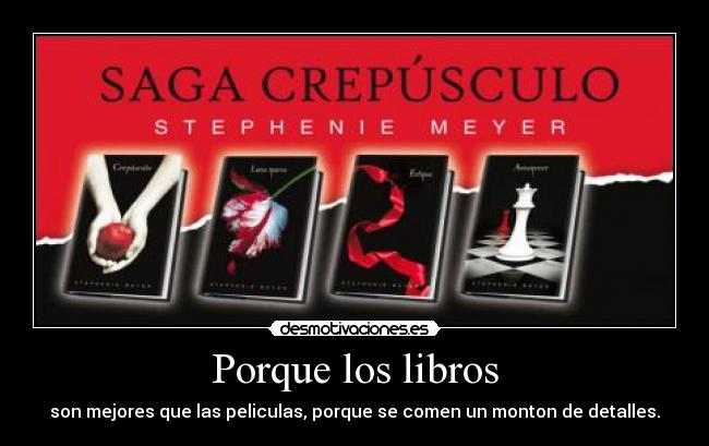 Porque los libros -