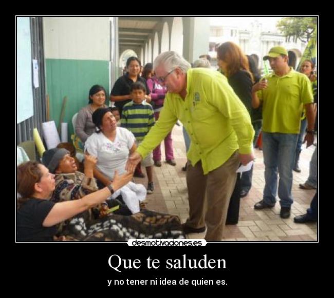 Que te saluden -
