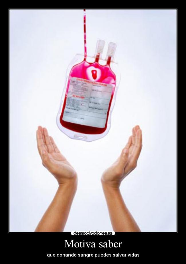 carteles donar sangre desmotivaciones