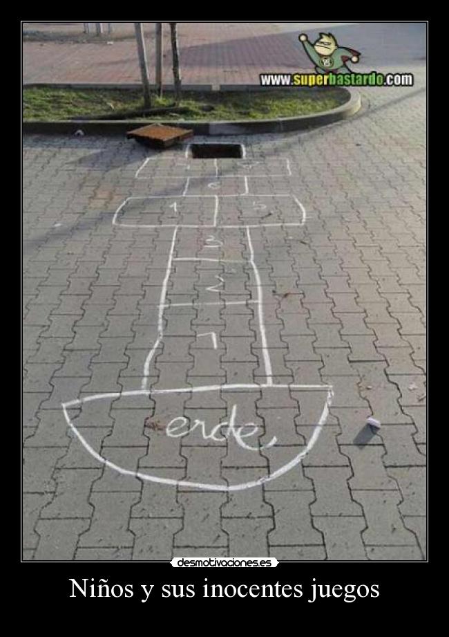Niños y sus inocentes juegos -