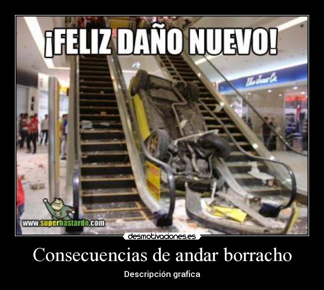 Consecuencias de andar borracho -