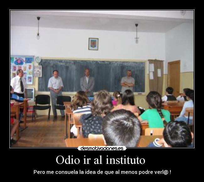 Odio ir al instituto -