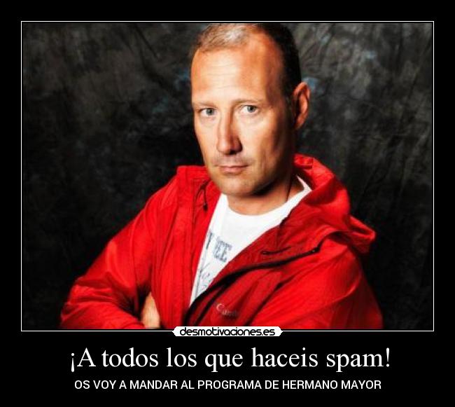 carteles pedro garcia aguado hermano mayor programa spam television desmotivaciones