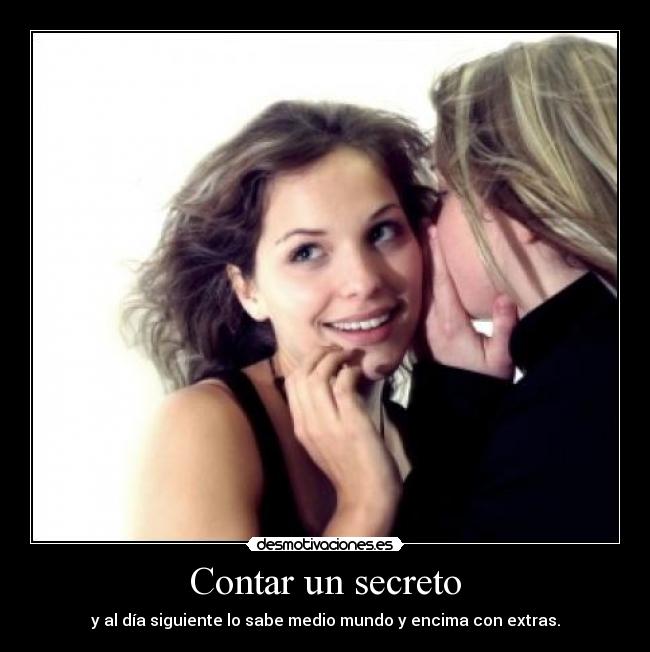Contar un secreto - 