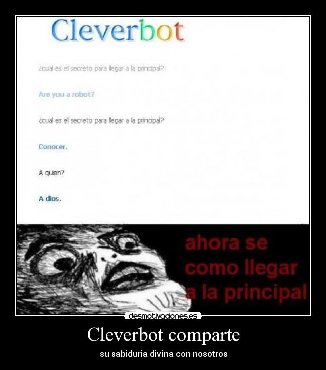 Cleverbot comparte -