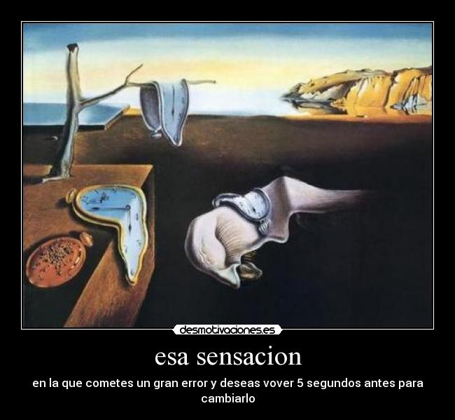 esa sensacion -