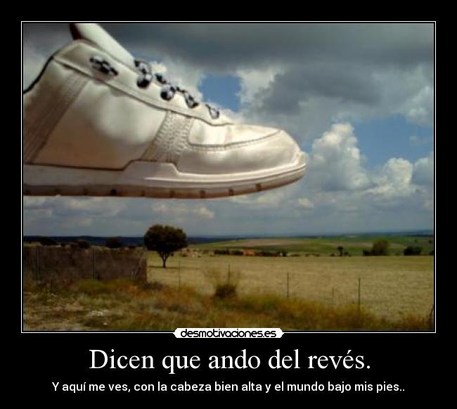 carteles ando del reves nach desafio mundo desmotivaciones