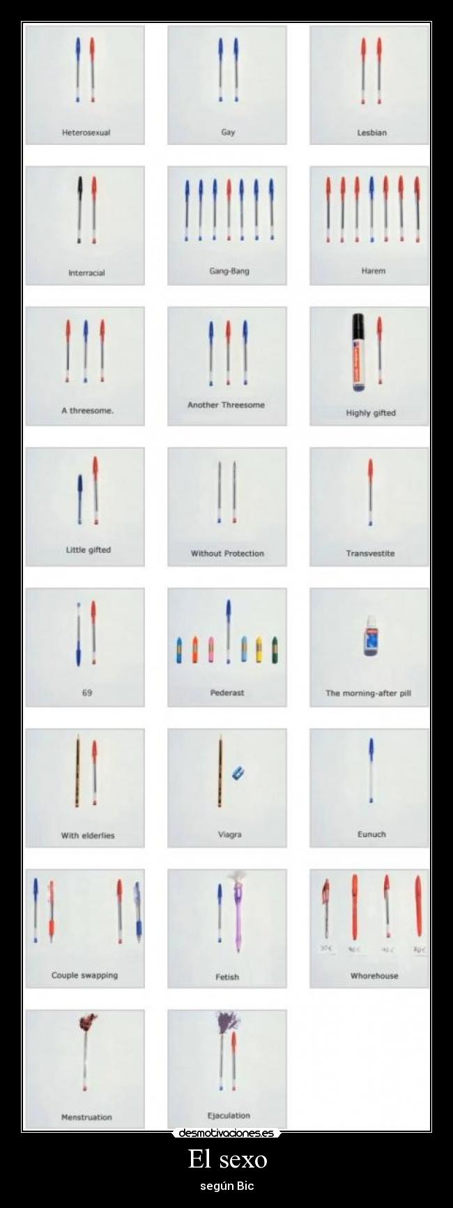 El sexo - según Bic