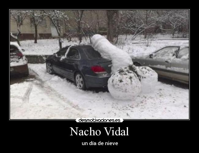 Nacho Vidal - un día de nieve