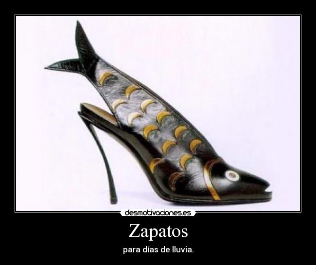 Zapatos - para días de lluvia.