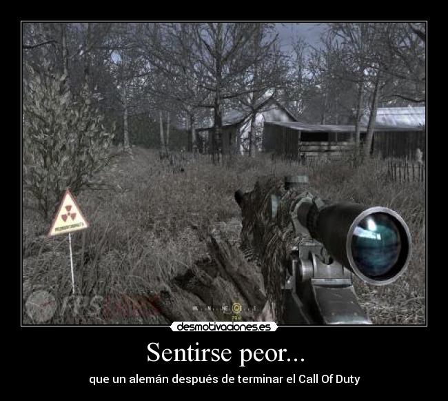 Sentirse peor... - 