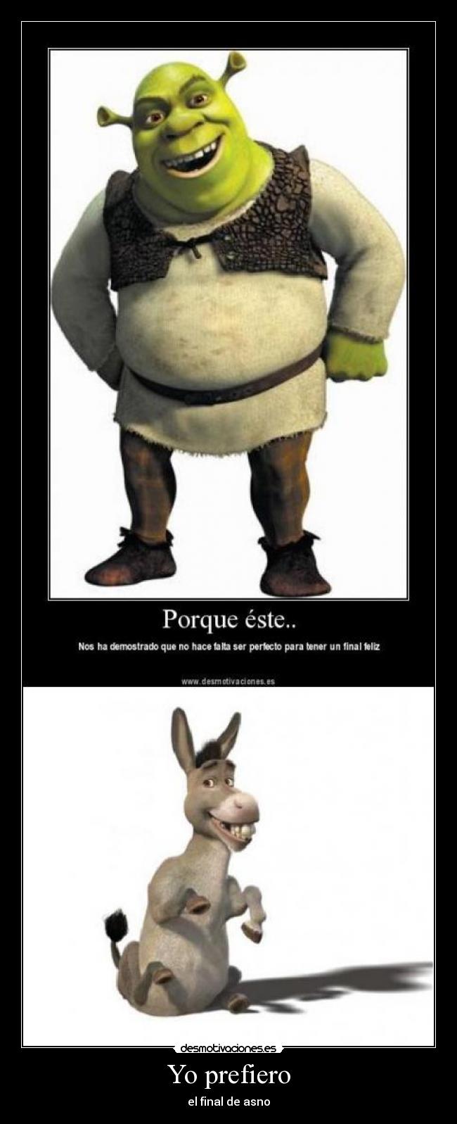 Yo prefiero - el final de asno