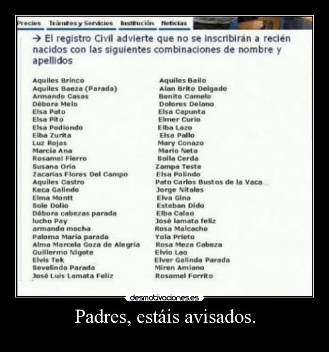 Padres, estáis avisados. -