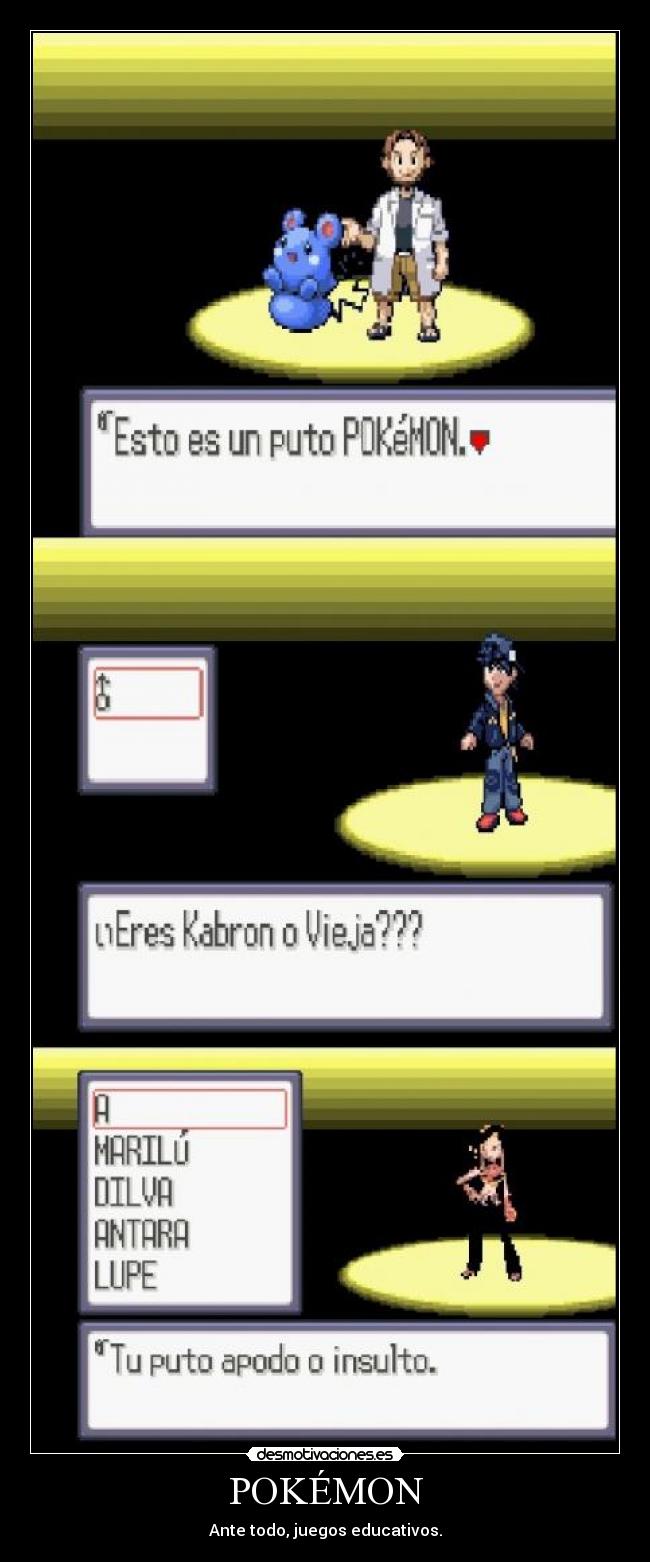 POKÉMON - Ante todo, juegos educativos.