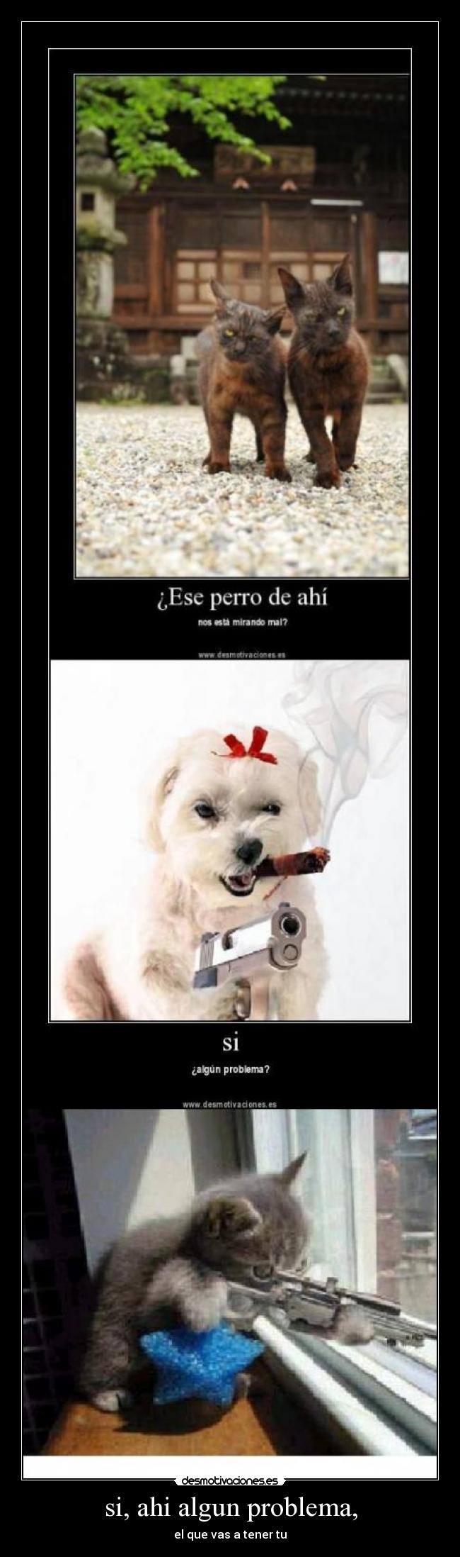 si, ahi algun problema, - el que vas a tener tu