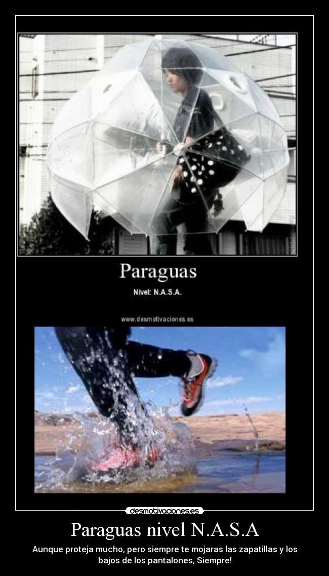 Paraguas nivel N.A.S.A -