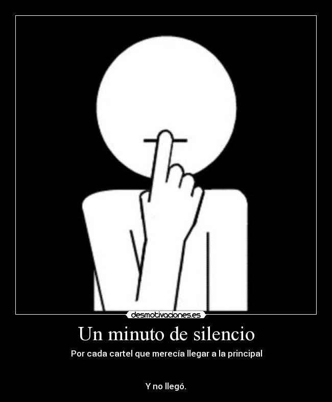 Un minuto de silencio -