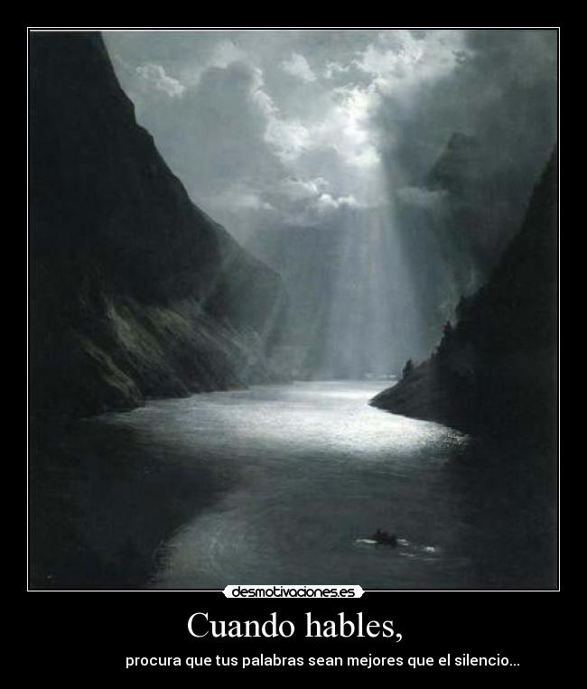 Cuando hables, - 