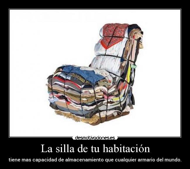 carteles silla ropa desmotivaciones