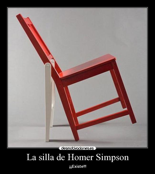 La silla de Homer Simpson - ¡¡¡Existe!!!