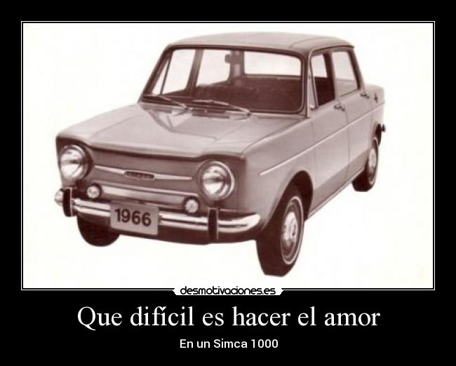 Que difícil es hacer el amor - 