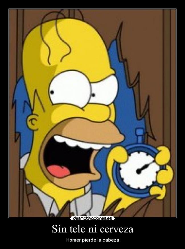Sin tele ni cerveza - Homer pierde la cabeza