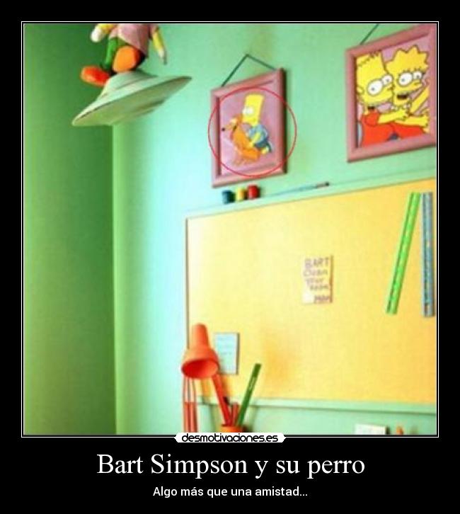 Bart Simpson y su perro - 