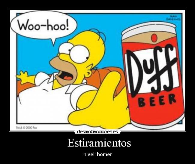  Estiramientos - nivel: homer