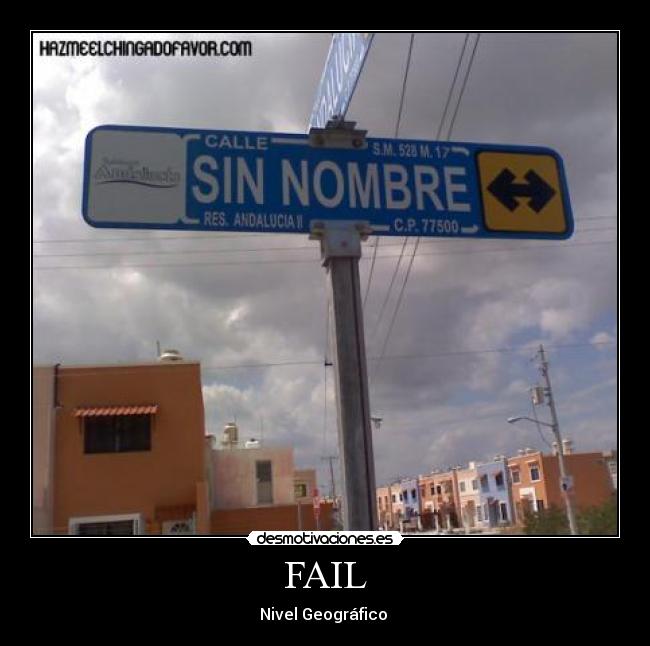 FAIL - Nivel Geográfico