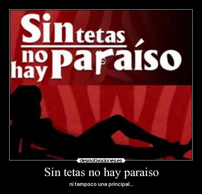 Sin tetas no hay paraiso -