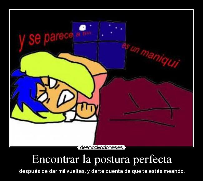 Encontrar la postura perfecta -