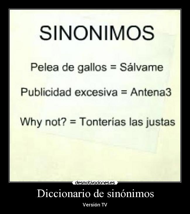 Diccionario de sinónimos -