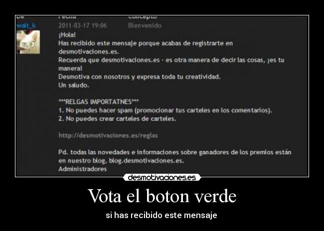 Vota el boton verde -
